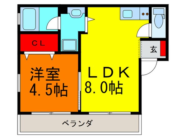 ディアコート岩田の物件間取画像